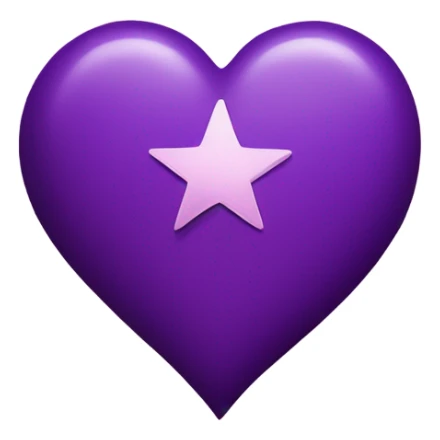 Purple heart with stars over the purple heart sticker