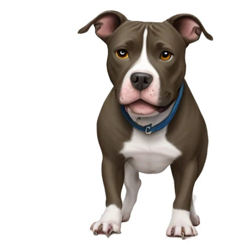 BlueNose Pitbull skate boarding sticker