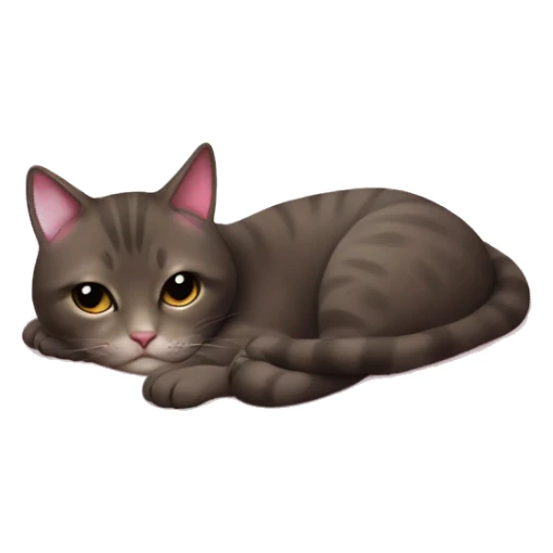 cat with pink bow sleeping on a pink blanket  sticker