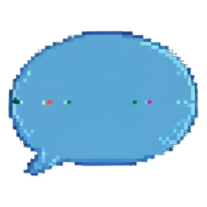 a bit of a chat, pixel art style sticker