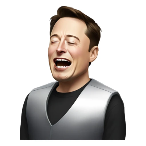 elon musk in pain sticker