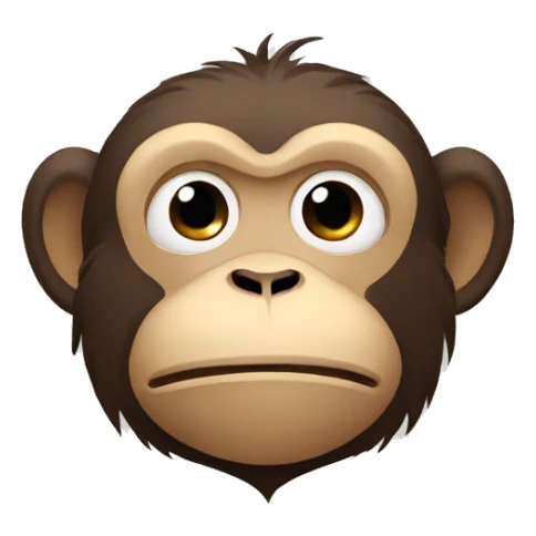 monkey tired sticker