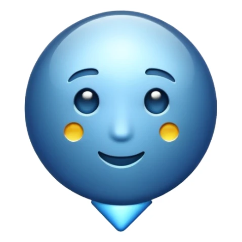 pin but blue not red sticker