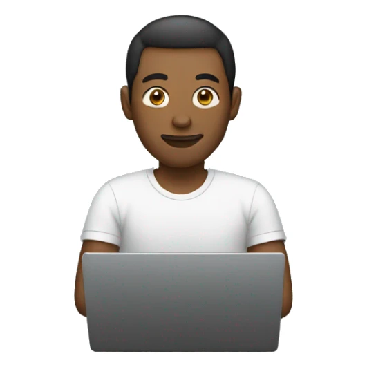 Man in a laptop sticker