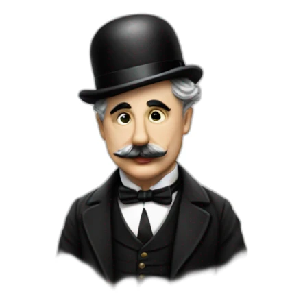 charlie chaplin en la pelicula del dictador sticker