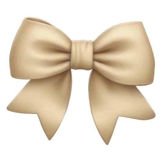 Beige bow  sticker