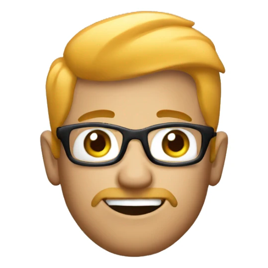 create me emoji of a man holding the wattsap logo sticker