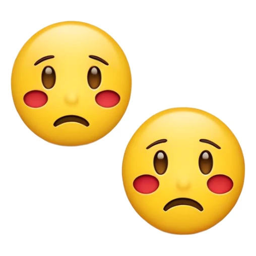 Happy and sad emoji sticker