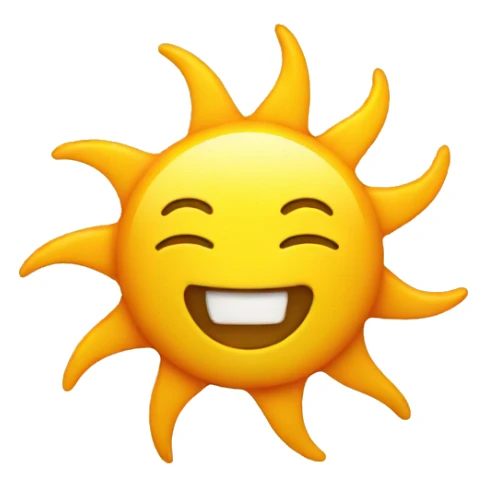 sun weather sticker