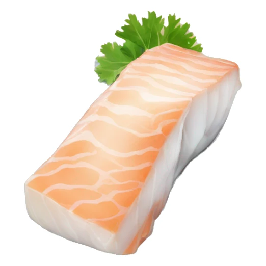 Pacific cod fillet with silver skin steak sticker