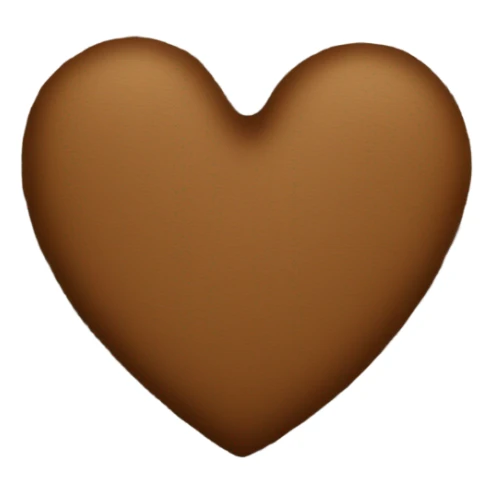 Brown flannel heart  sticker