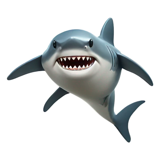 A shark wearing shorts and sun glasses while doing a backflip  sticker