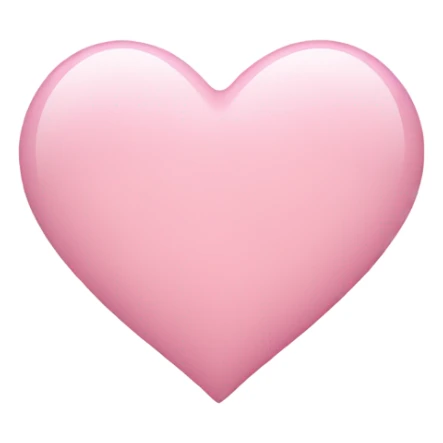 light pink heart  sticker