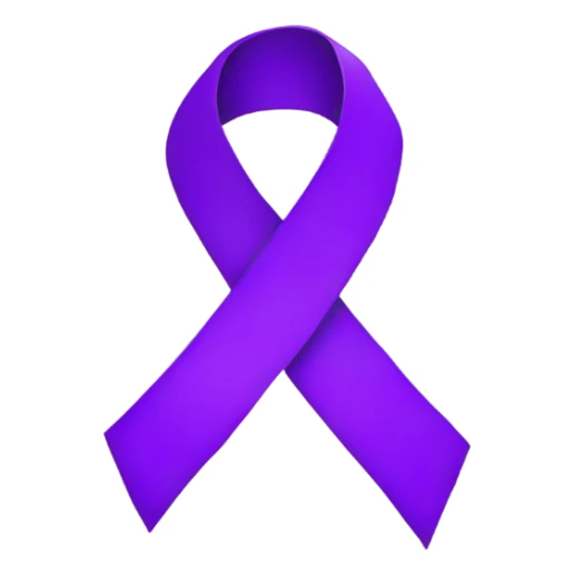 Purple survivor ribbon sticker