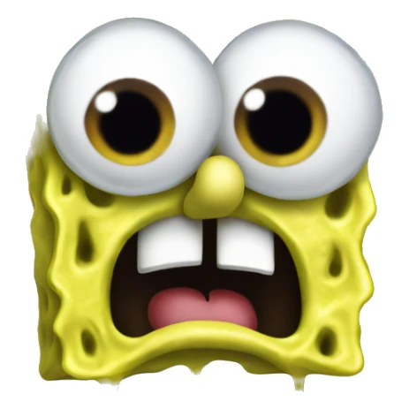 SpongeBob geeked out of his mind sticker