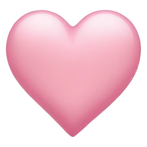Light pink heart sticker