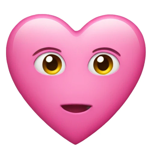 pink heart sticker