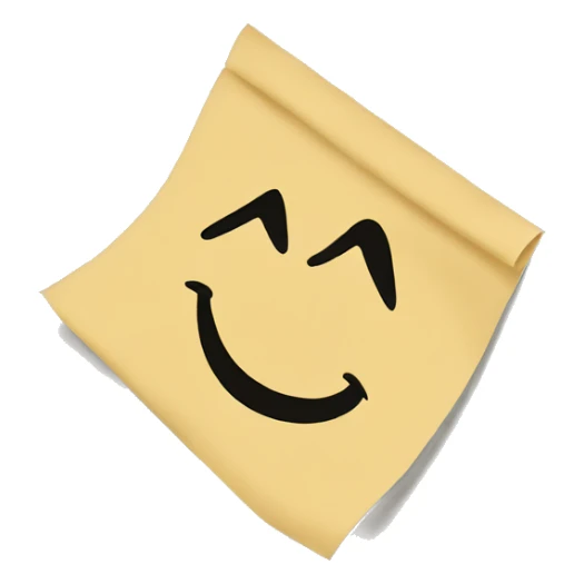 a piece of paper that is ppinned to the wall sticker