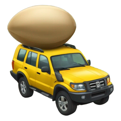 A SUV aventureira explora montanhas e florestas com um globo terrestre ao fundo e um carro em movimento na frente. SEM BALÃO sticker