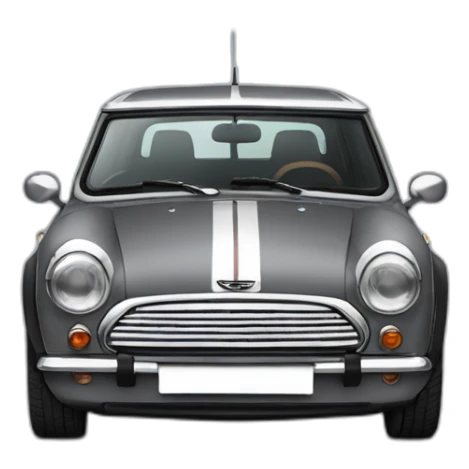 grey mini clubman with stripes and dark window sticker