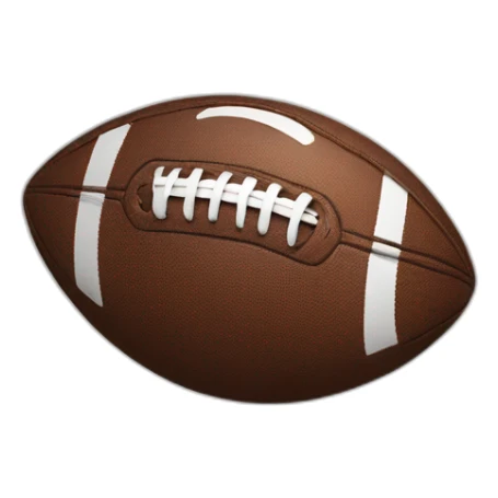 Heart with football ball sticker