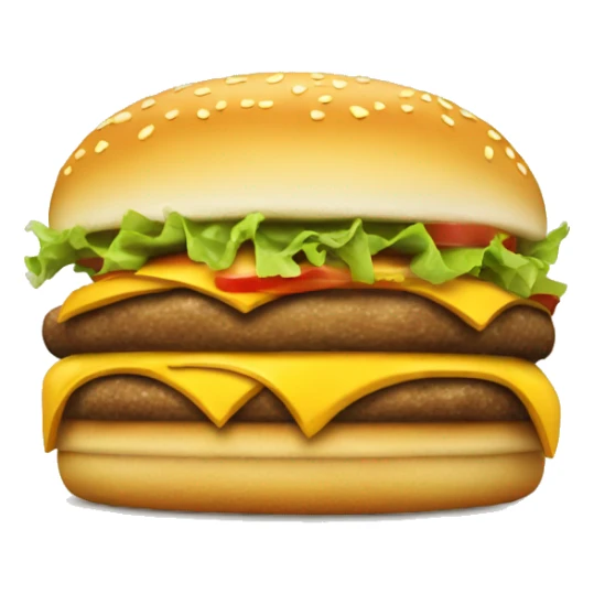A cheeseburger eating cheeseburgers sticker