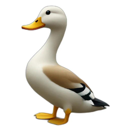 Canard qui fait un doigt d'honneur sticker