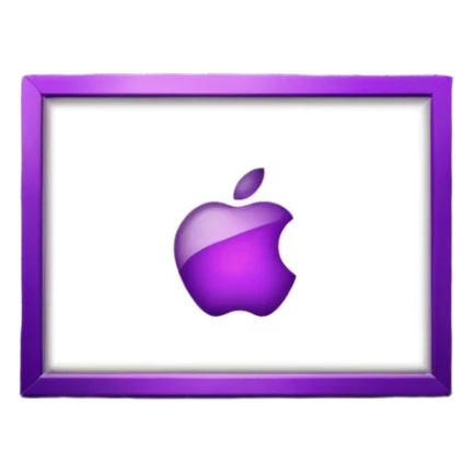 Projection Ad Wall — purple-white light + moving logo on brick wall, Street Advertisements. sticker