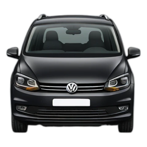 Black Volkswagen touran sticker