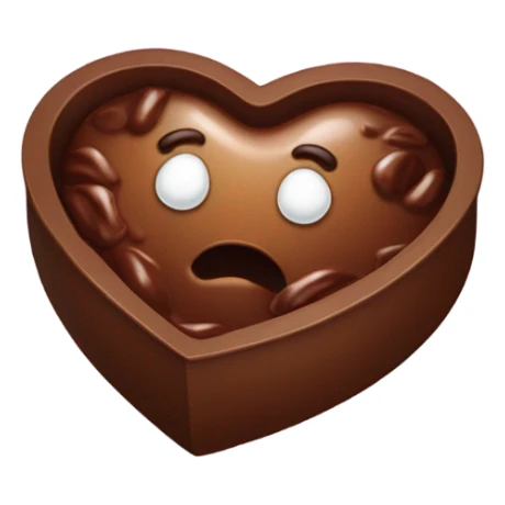 heart box of poop emoji chocolates  sticker