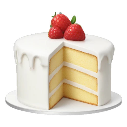 white cake sticker