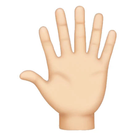 Finger emoji ring finger and little finger sticker