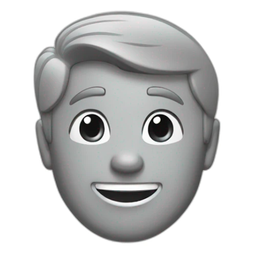 A coin a retro Disney character in gray color sticker