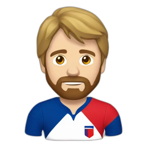 Chuck norris in french rugby kit sticker