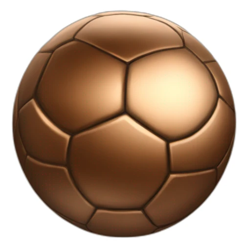 Soccer Ball bronze color sticker