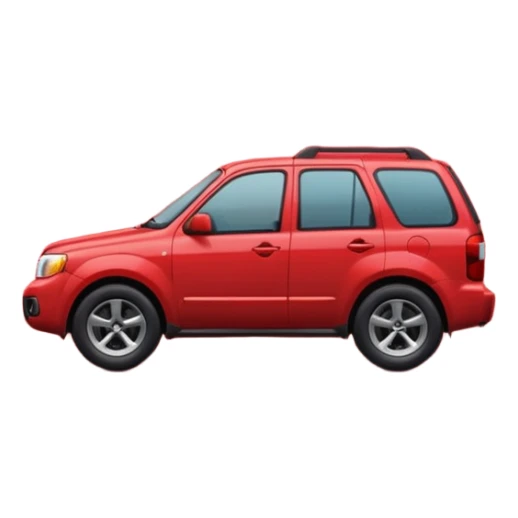 A **simple emoji-style icon** of a **red multipocket folder**, clean and minimal, with **layered inner tabs**, subtle shading, and a **small red Mazda Tribute car symbol** on the front.
 sticker