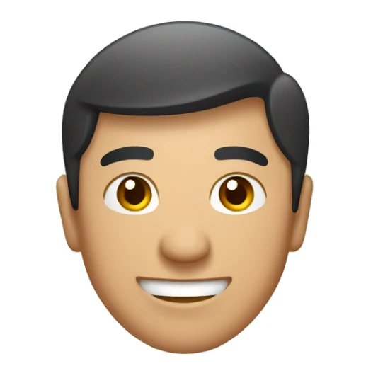 Smiling Kyrgyz man showing thumbs up  sticker