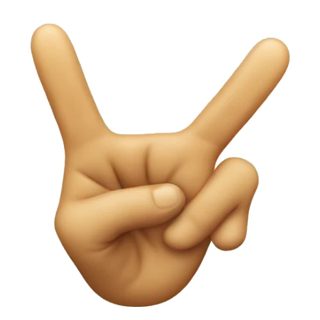 ROFL emoji doing the peace sign with hand sticker