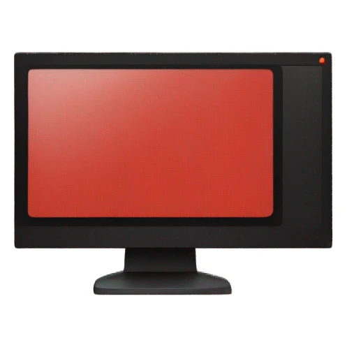 Desktop Monitor Red Screen sticker