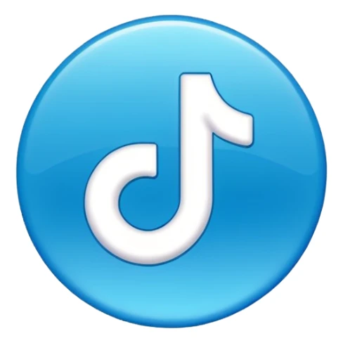An emoji of the tiktok verified tick sticker