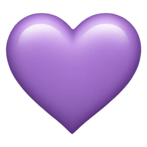 Light Purple Heart emoji  sticker
