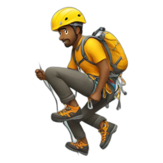 climber with style sticker