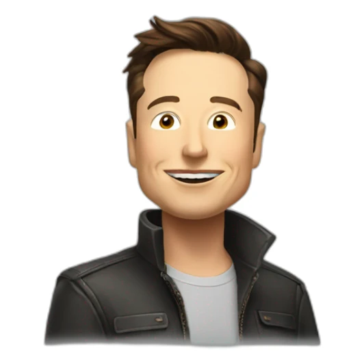 Elon musk qui salut  sticker