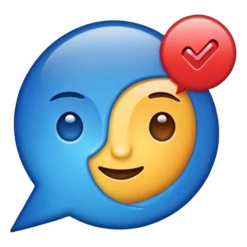 Create a emoji of realistic Instagram blue tick sticker
