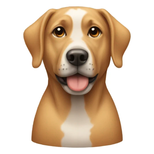 Dog wearing cone of shame  sticker