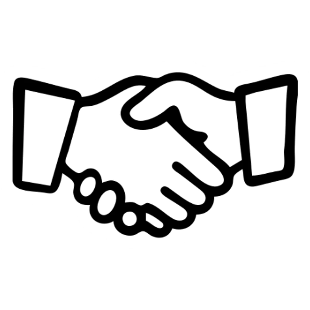 business handshake deal sticker