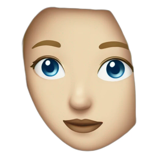 blondie woman face with blue eyes ырке рфшк sticker