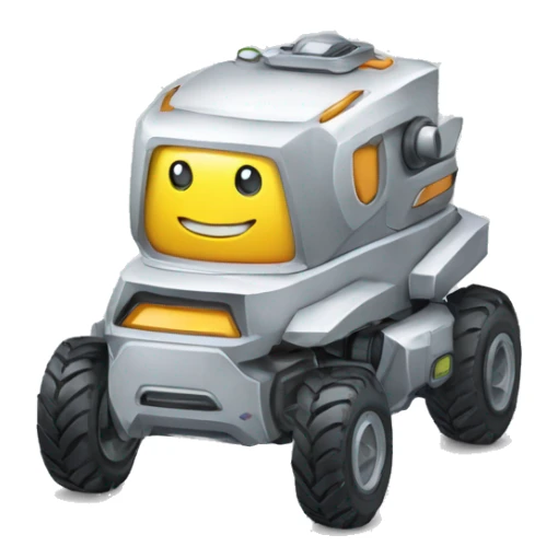 un robot  4WD care supravegheaza copii sticker