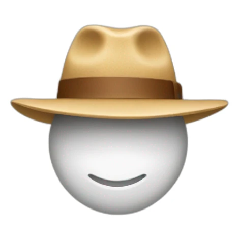 Un sucre d'orge avec un chapeau sticker