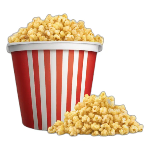 bucket of pop corn sticker